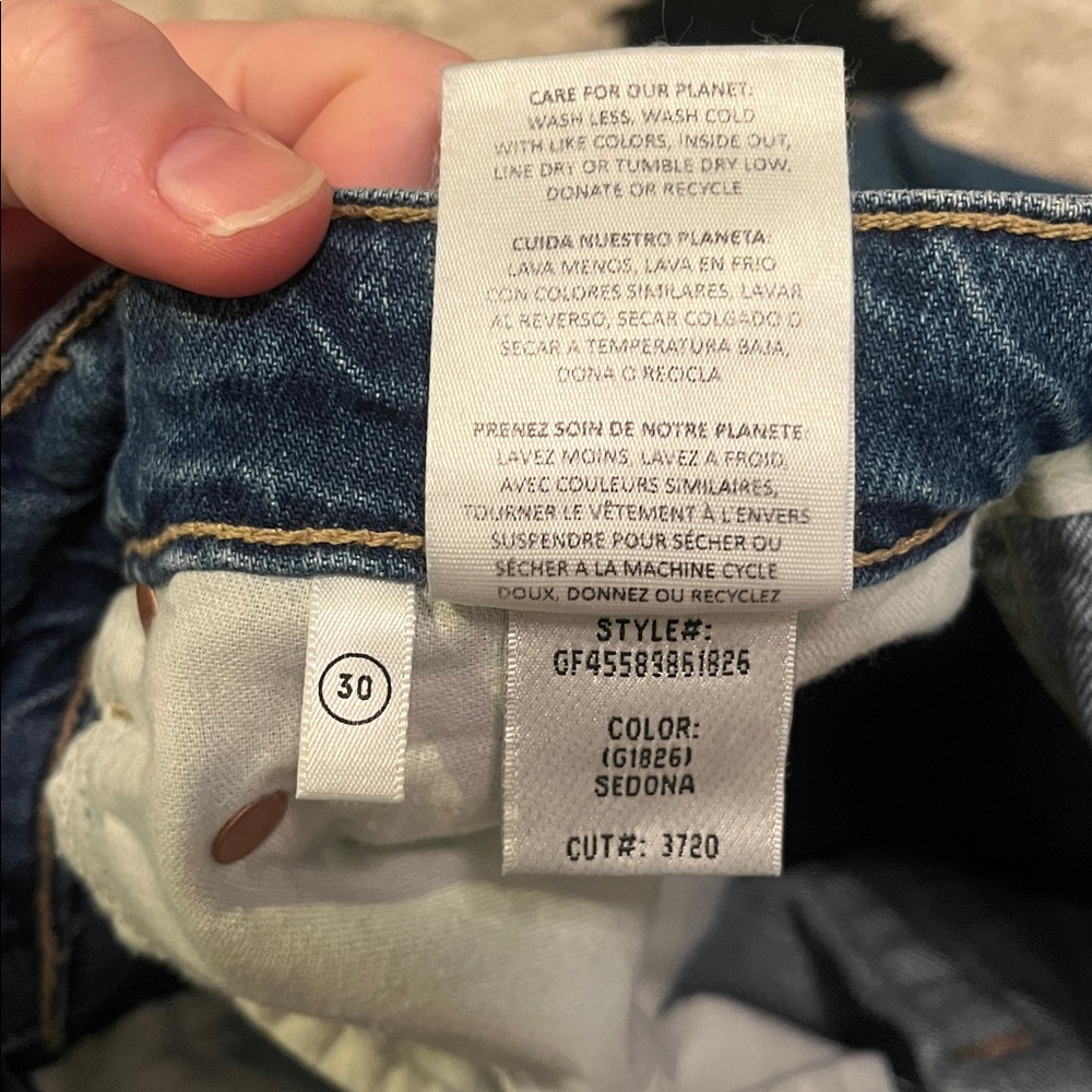 NWOT GRLFRND‎ The Karolina High Rise Straight Crop in Sedona Blue. - Picture 12 of 12